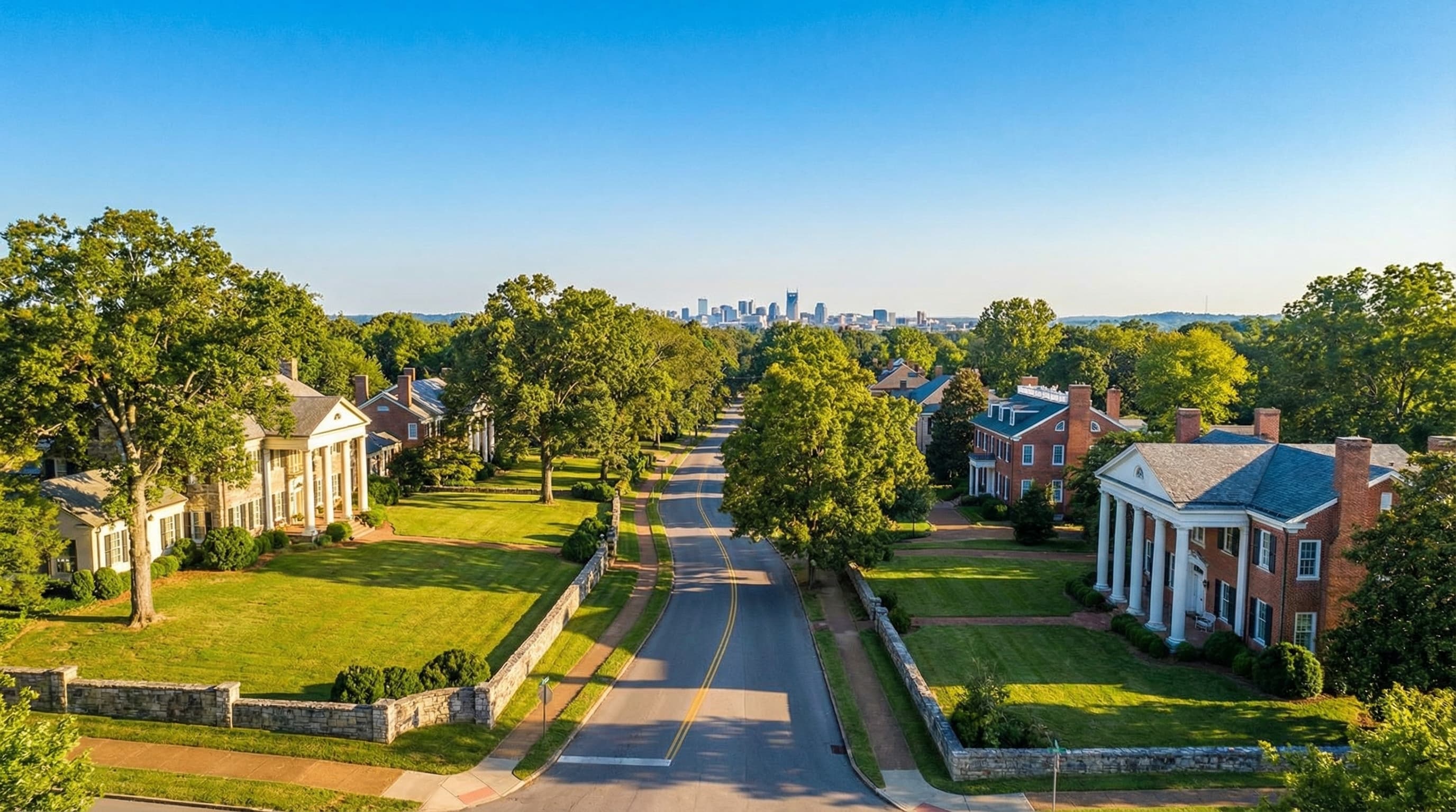 Belle Meade Nashville Tennessee historic mansion estate with expansive grounds