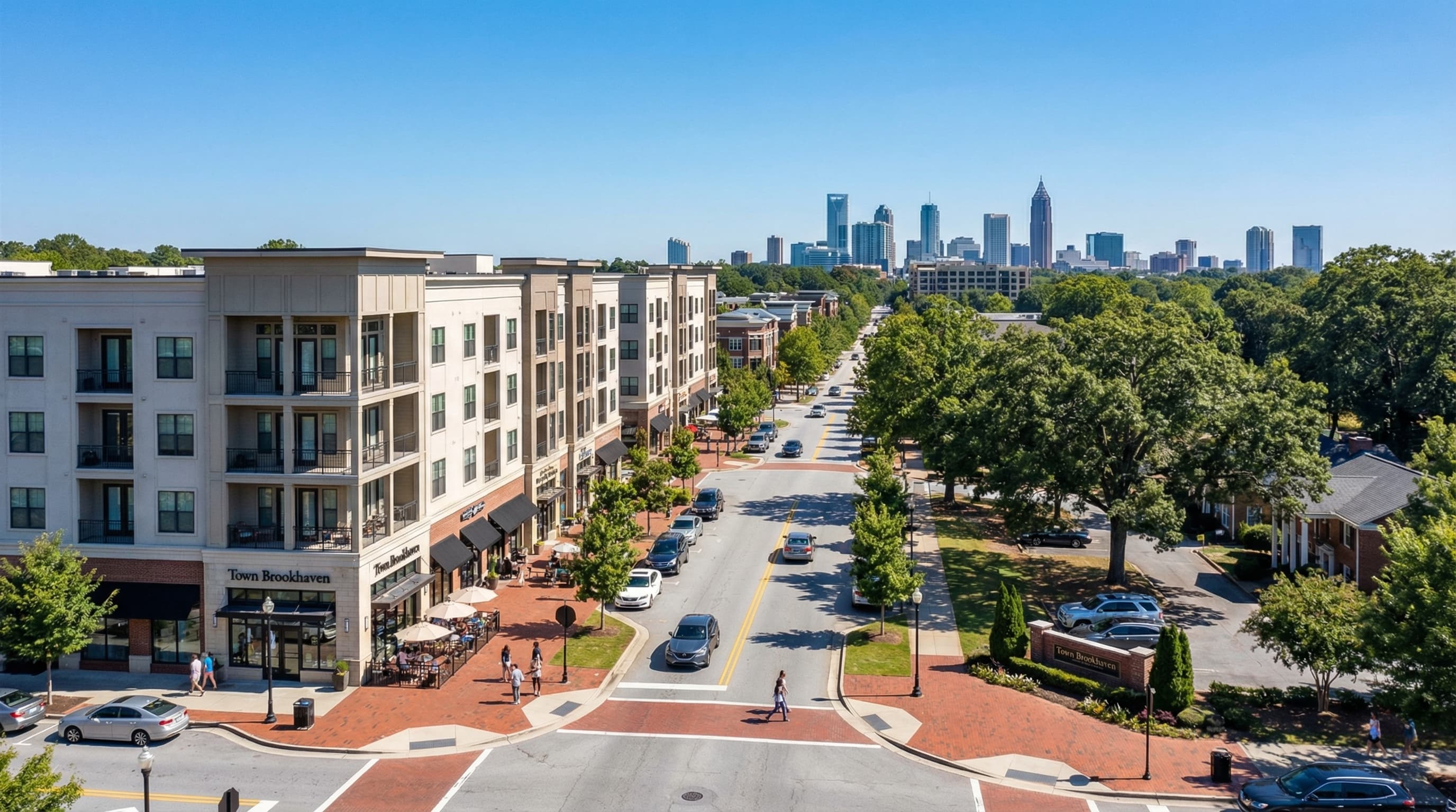 Brookhaven Georgia Town Brookhaven mixed-use development with dining and shopping